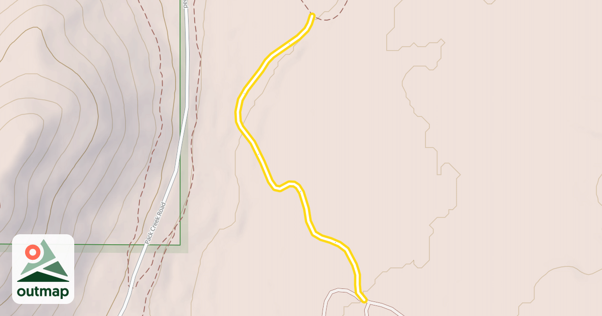 Map of 2 Mile XC Ski Loop