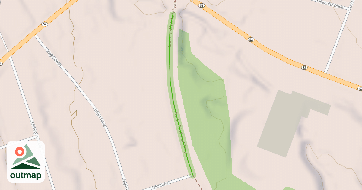Map of Liberty O&W Rail Trail