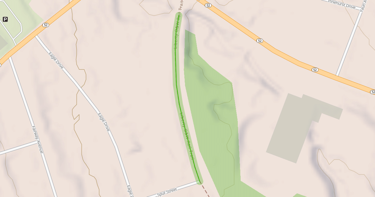 Map preview of Liberty O&W Rail Trail