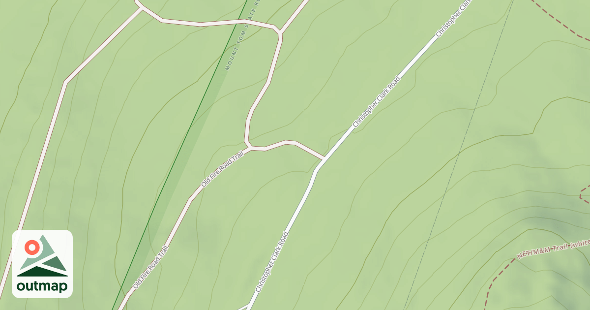 Map of Old Fire Road Trail