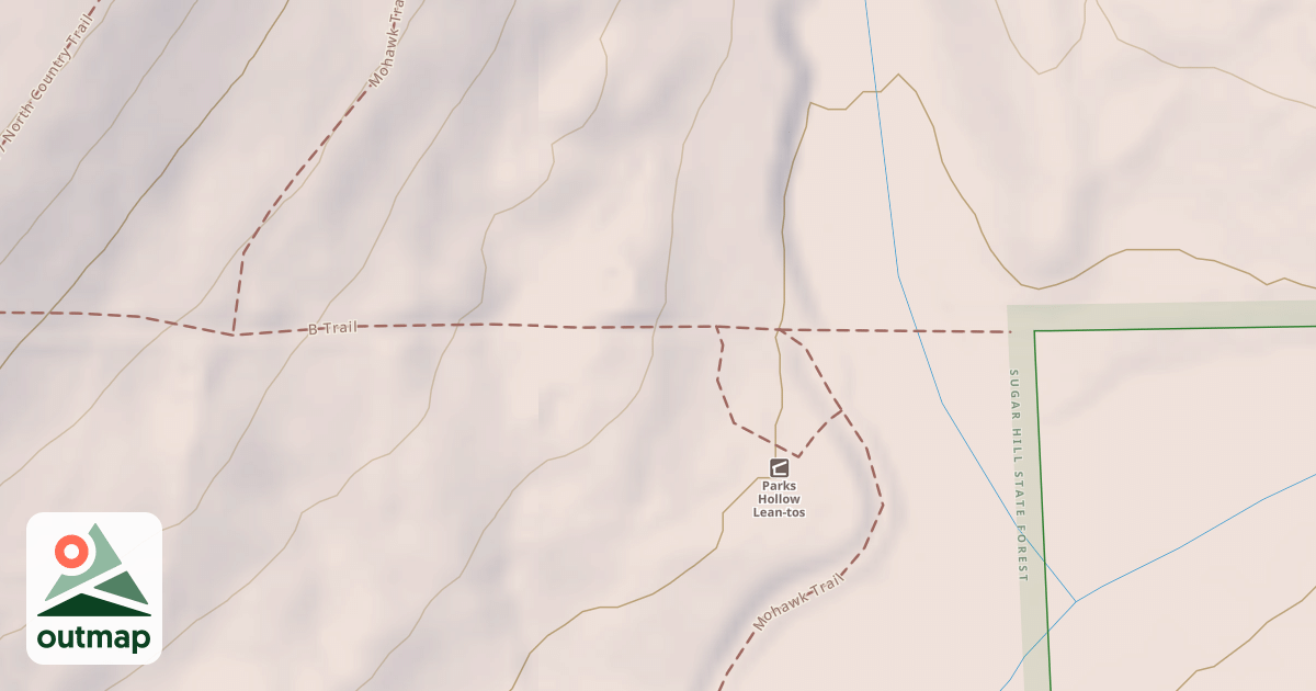Map of B Trail