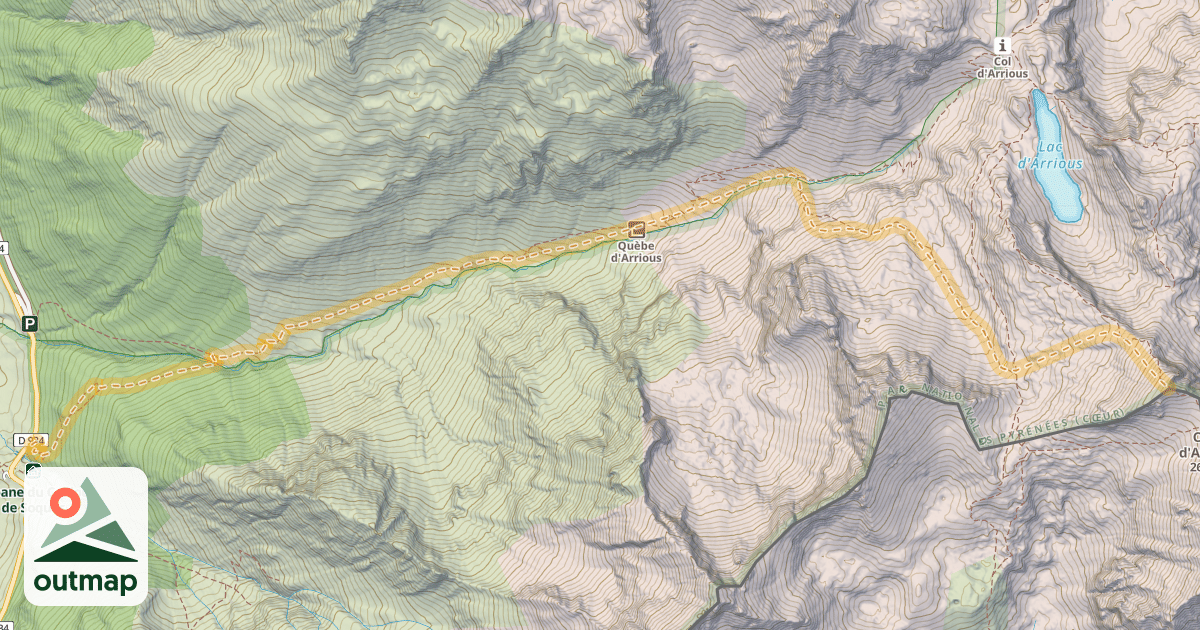 Map of Petit Pic d'Arriel — Soques