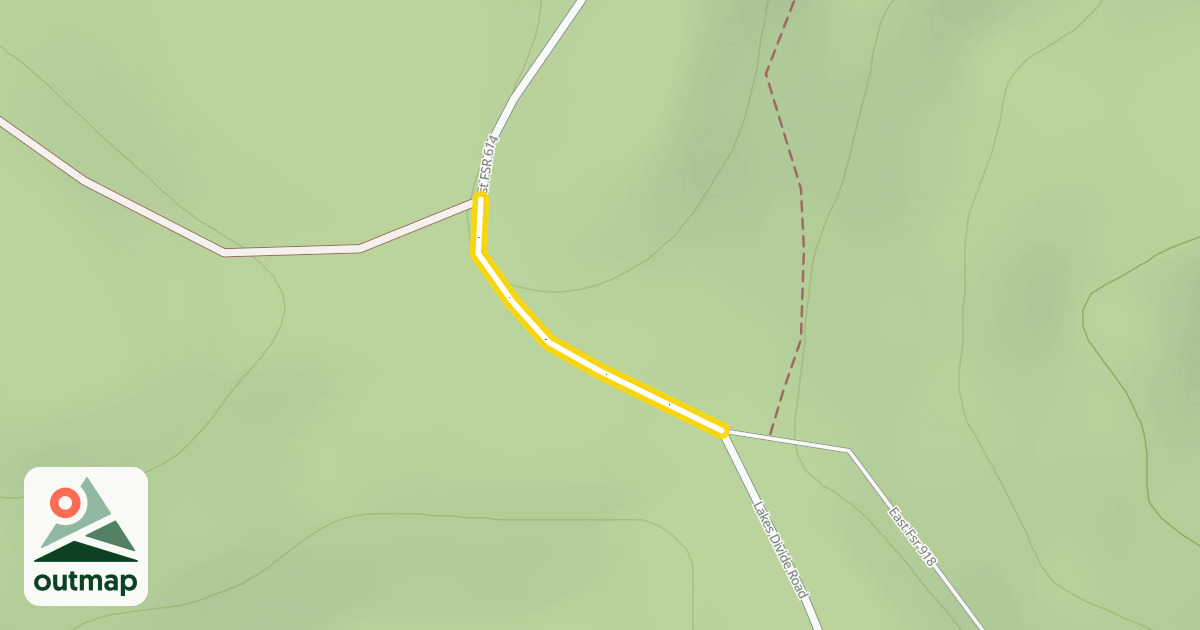 Map of East FSR 614