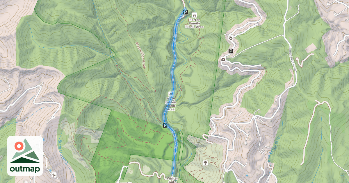 Map of Aptos Creek Road