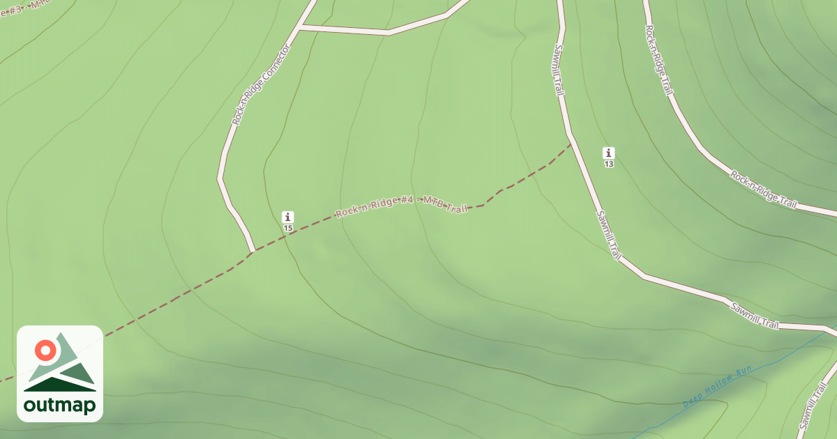 Map of Blue Knob State Park Trails