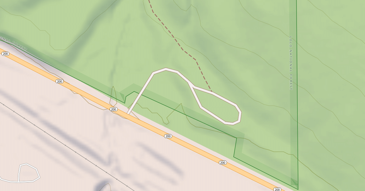 Map preview of MUNSON CREEK TRAILHEAD