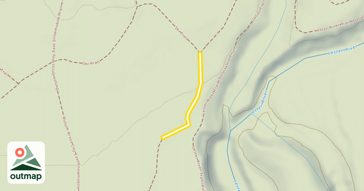 Map of Ski Trail