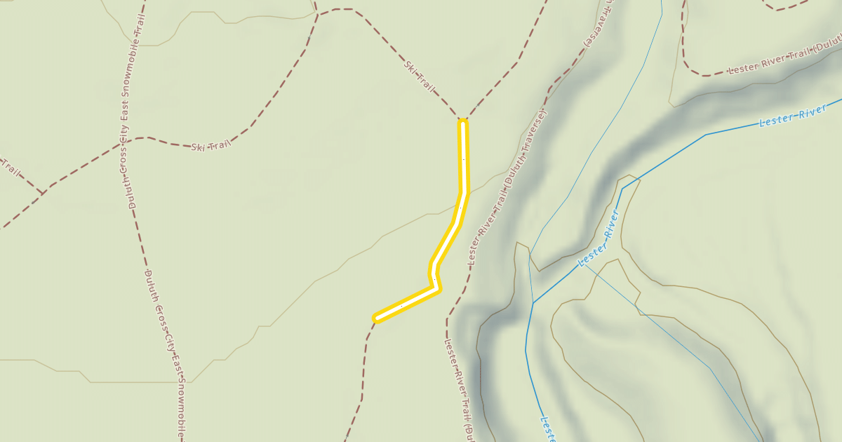 Map preview of Ski Trail