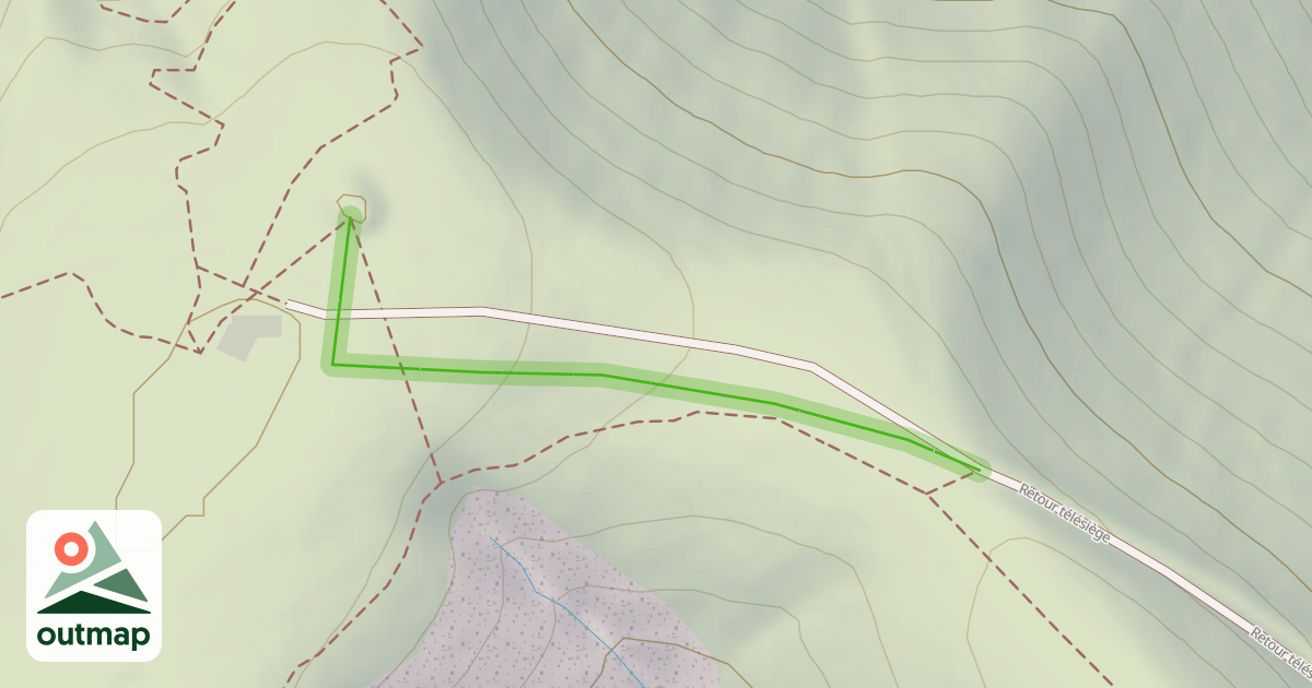 Map of Retour télésiège