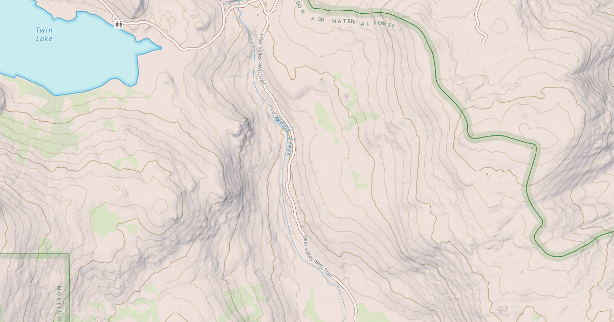 Map preview of Deer Valley 4wd Trail