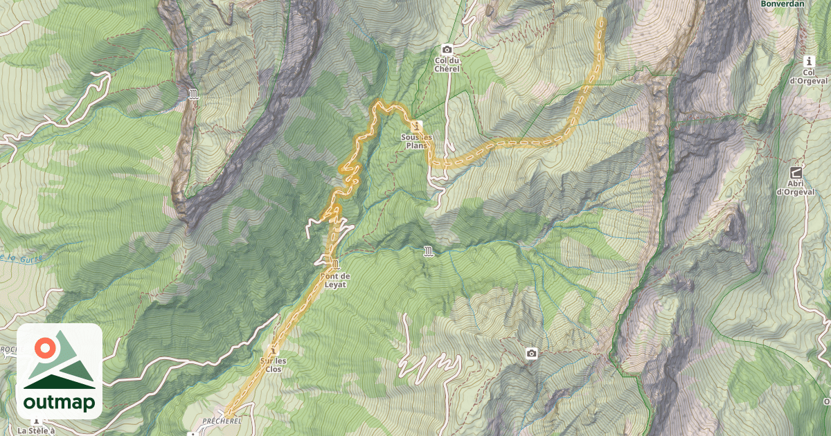Map of Bonnet de Chérel — Précherel