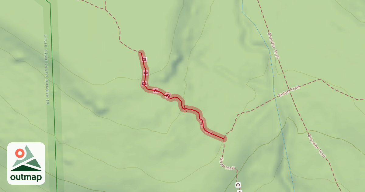 Map of Ridge Trail