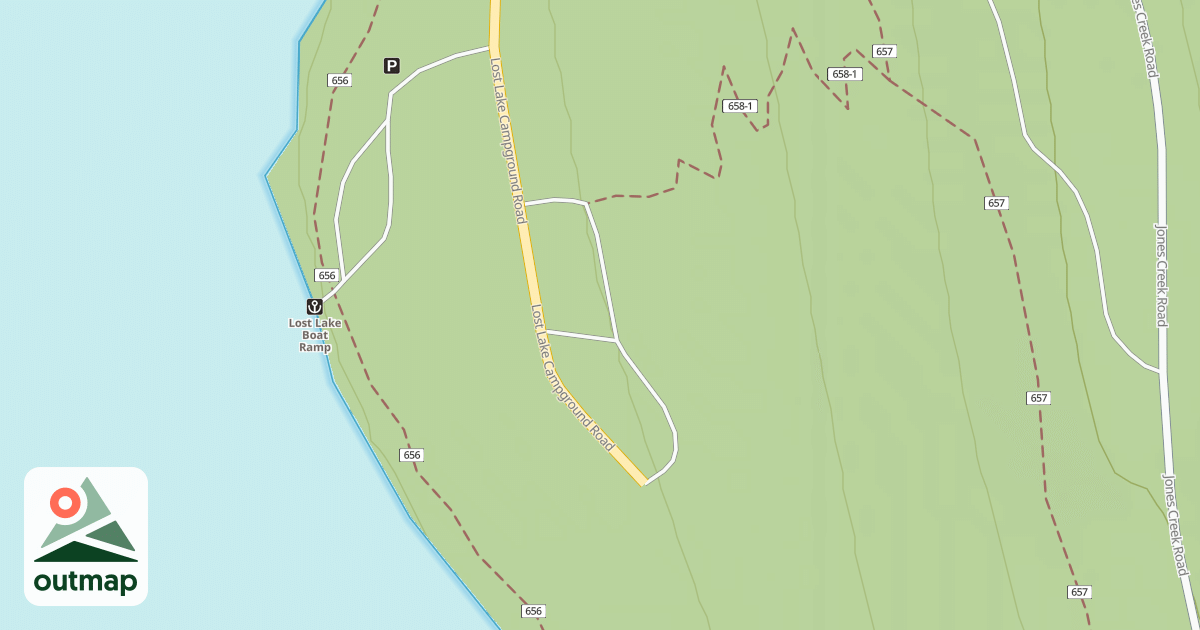 Map of LOST LAKE ___________
