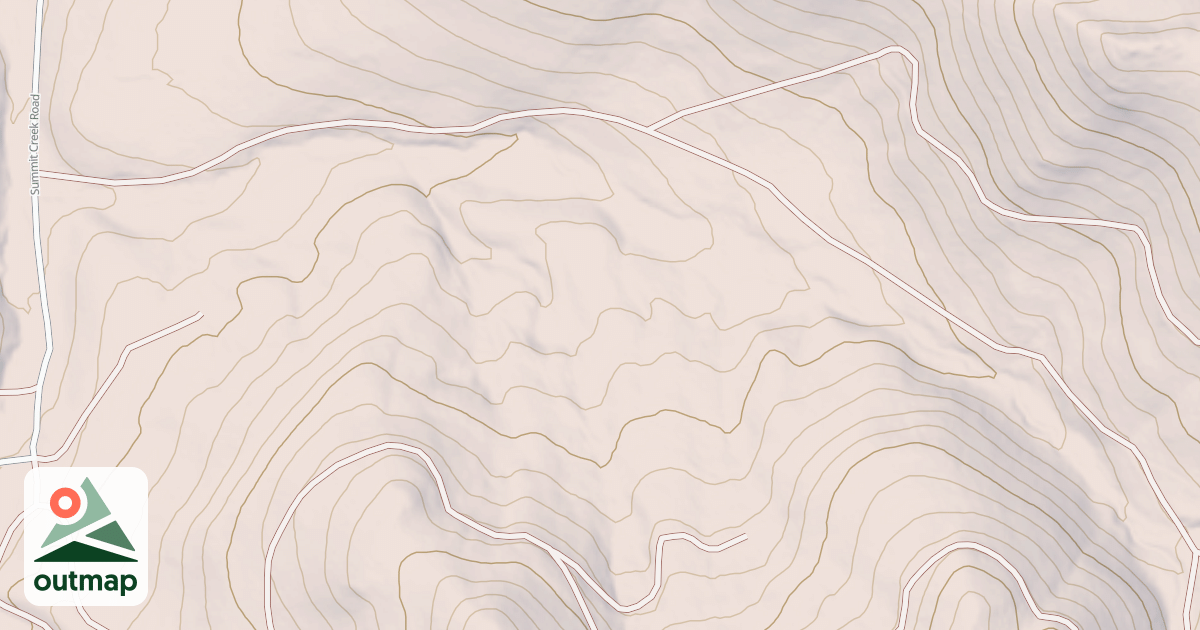 Map of DOE CREEK