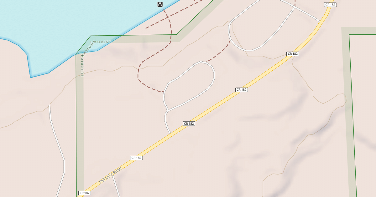 Map preview of FALL LAKE SPUR A