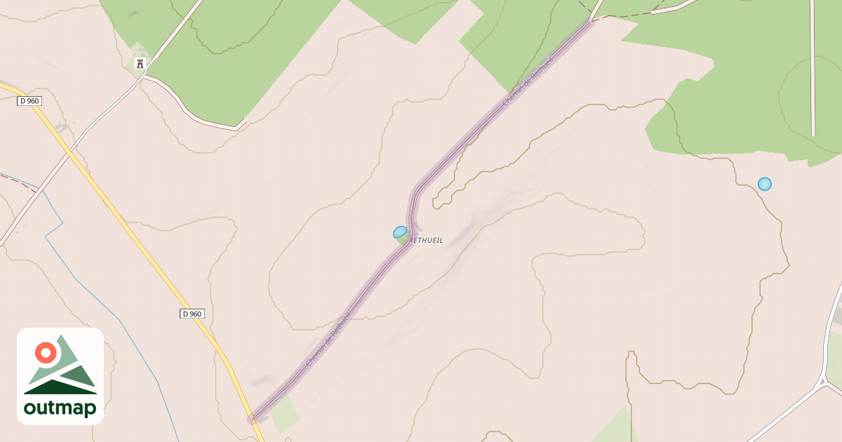 Map of Chemin de Rethueil