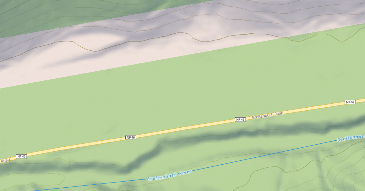 Map preview of USFS National Forest System Roads {679A4979-CDA4-4F61-A573-FD99AD7275B0}