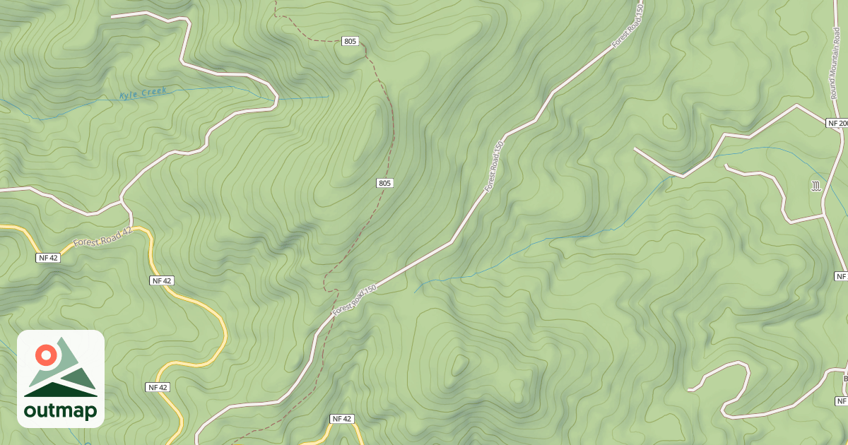 Map of USFS Motor Vehicle Use Map Roads {300F3373-CC7B-446C-B819-54BF827AD86E}