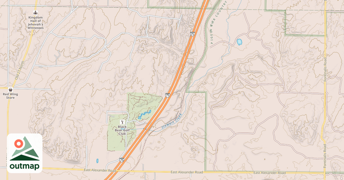 Map of North Central State Trail