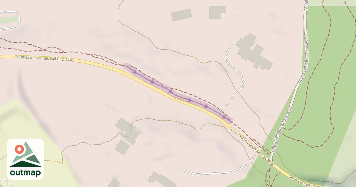 Map of Parking Lot Connector Trail