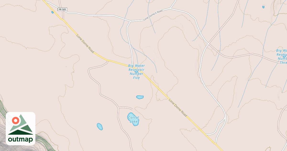 Map of LONE DOME K