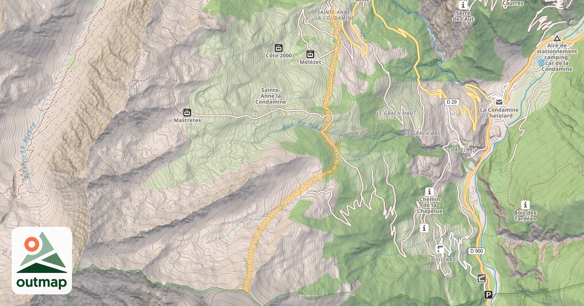 Map of Pointe Fine — Sainte-Anne