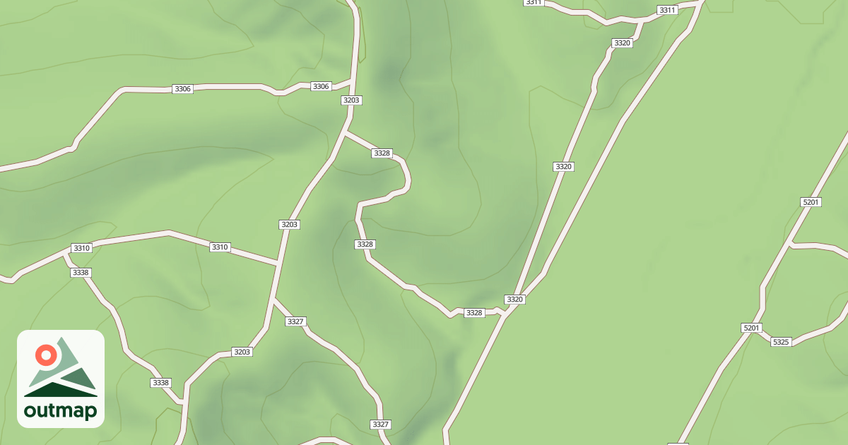 Map of USFS Motor Vehicle Use Map Trails 19509