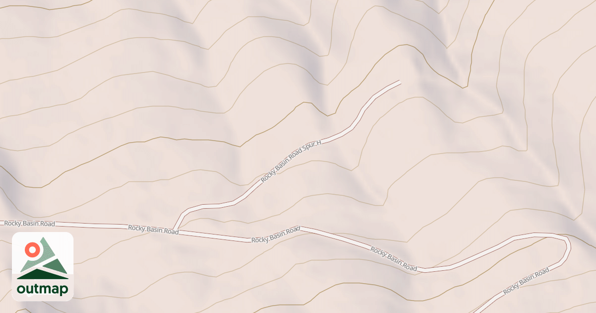 Map of ROCKY BASIN H SPUR