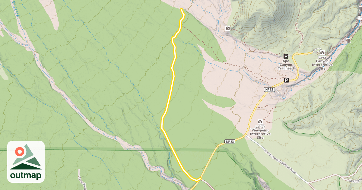 Map of Pine Creek Trail