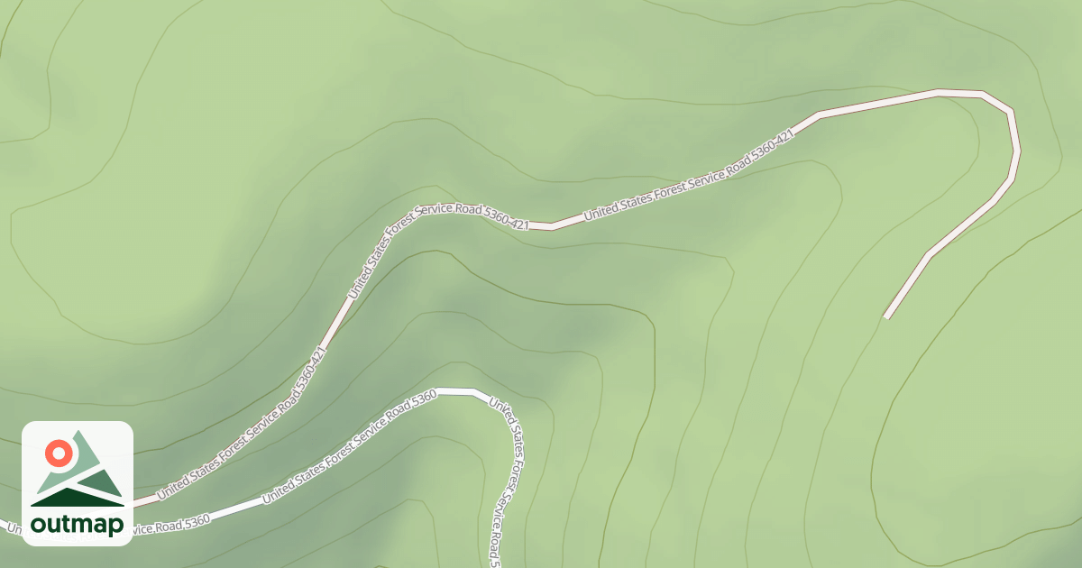 Map of USFS Motor Vehicle Use Map Roads {48E38FDC-2ABB-4165-80A7-3029827589C2}