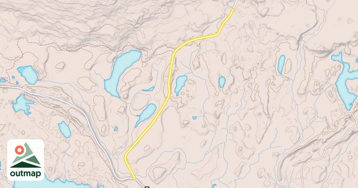 Map of Roaring Brook Road