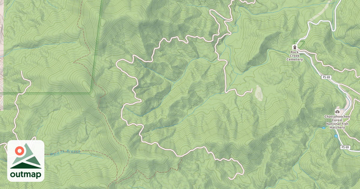 Map of BRYSON GAP