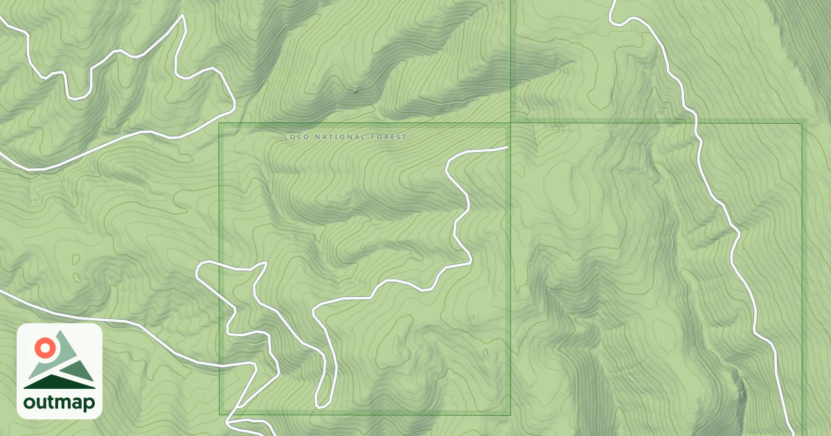 Map of LONEMAN DIVIDE