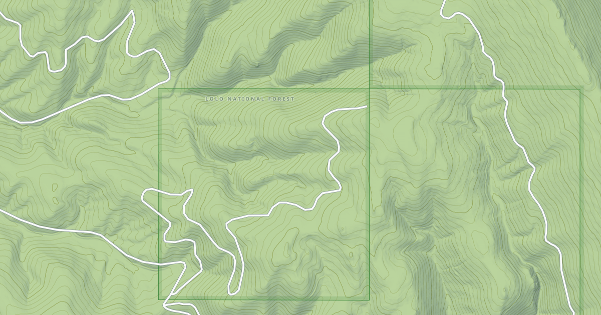 Map preview of LONEMAN DIVIDE