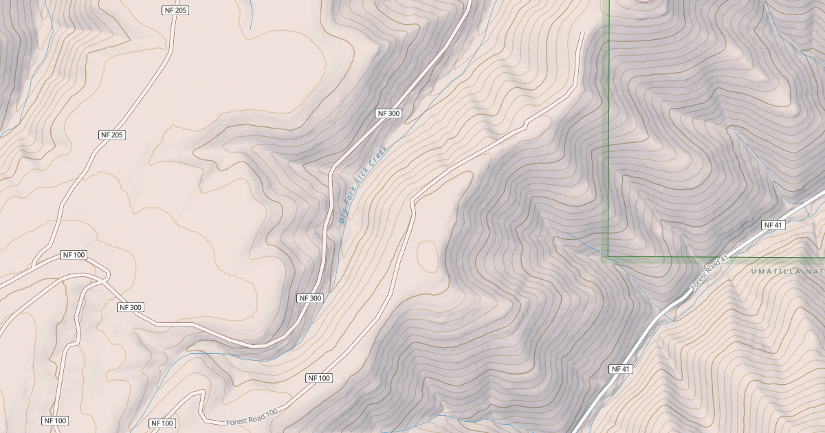 Map preview of MUD SPRING RIDGE