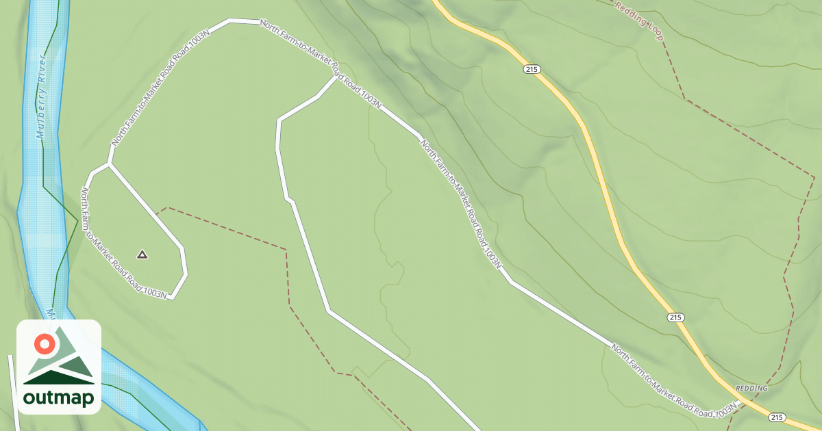 Map of REDDING