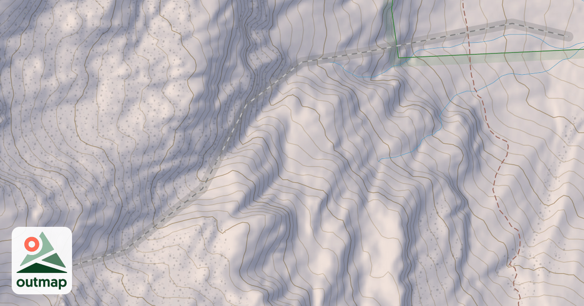 Map of Bryant Couloir