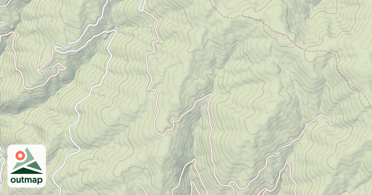 Map of (FDR) NORTH FORK RYE CREEK