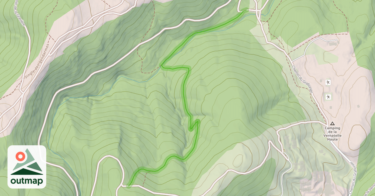 Map of Grande descente de Peynié