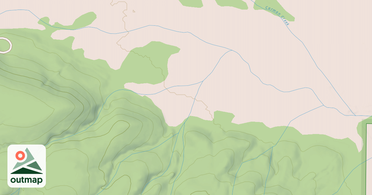 Map of CARMEN VALLEY SPUR