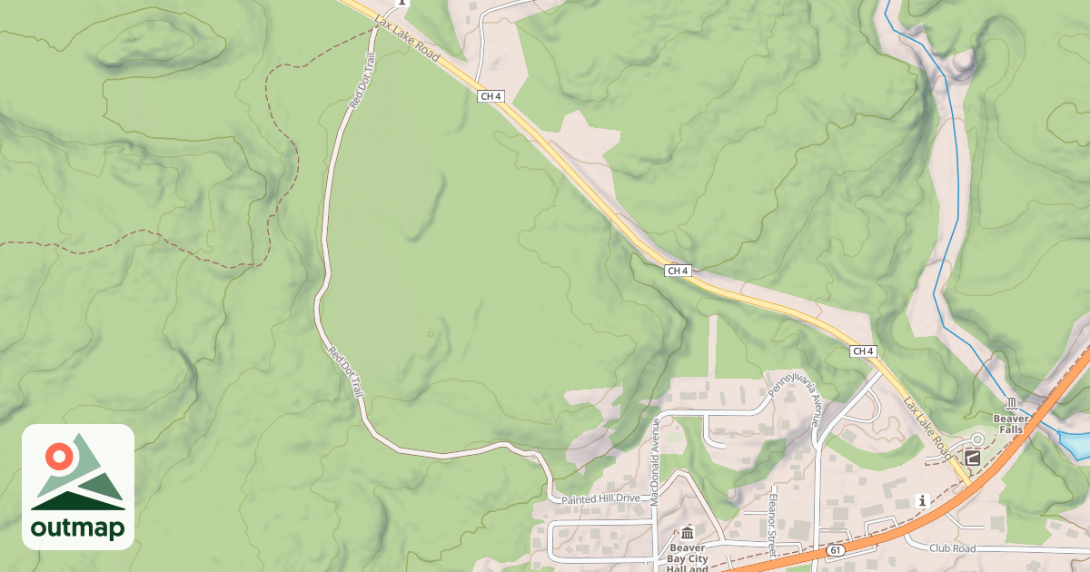 Map of Red Dot Trail