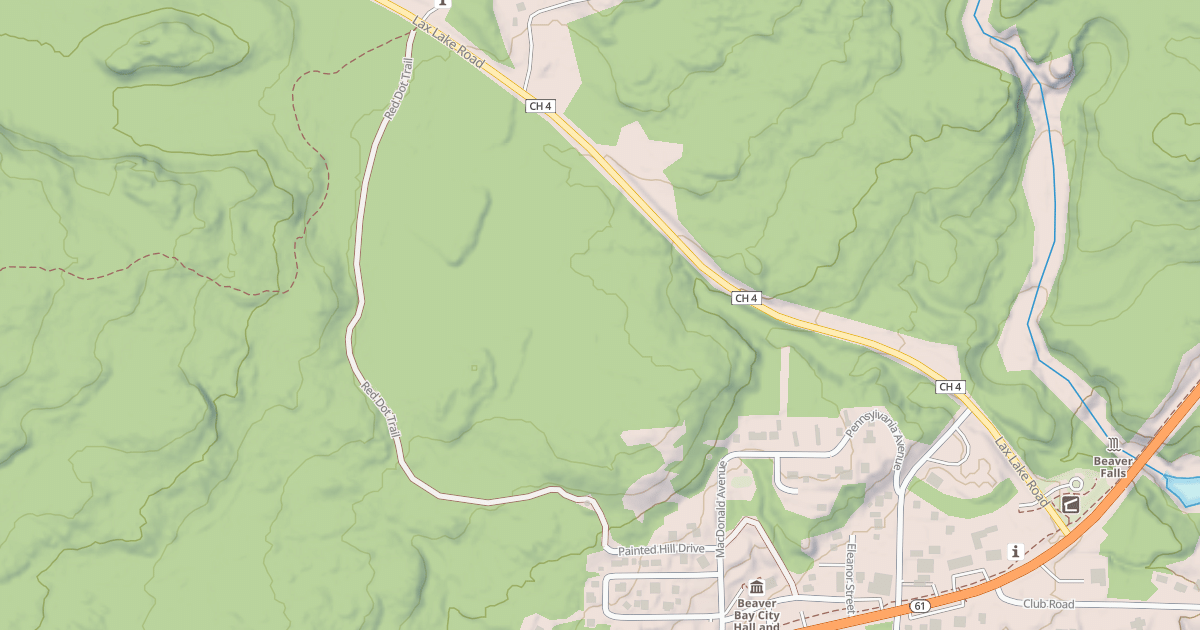 Map preview of Red Dot Trail