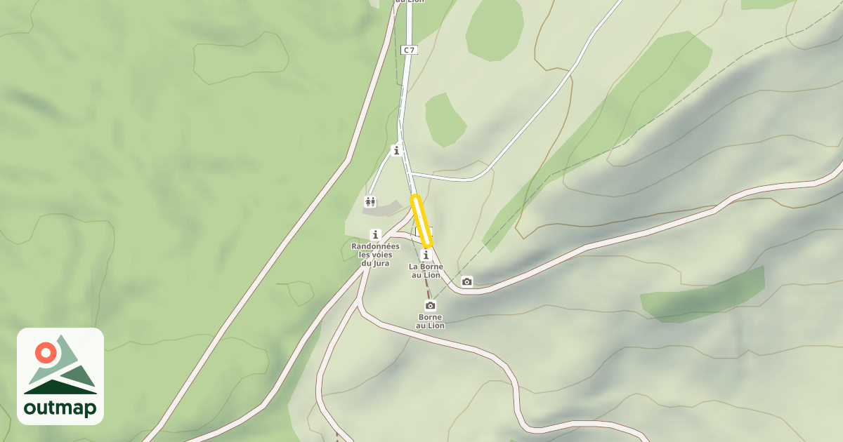 Map of Route de la Borne au Lion