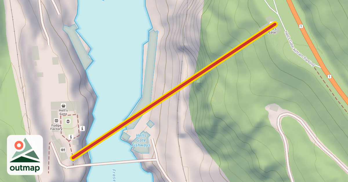 Map of Hell's Gate Airtram