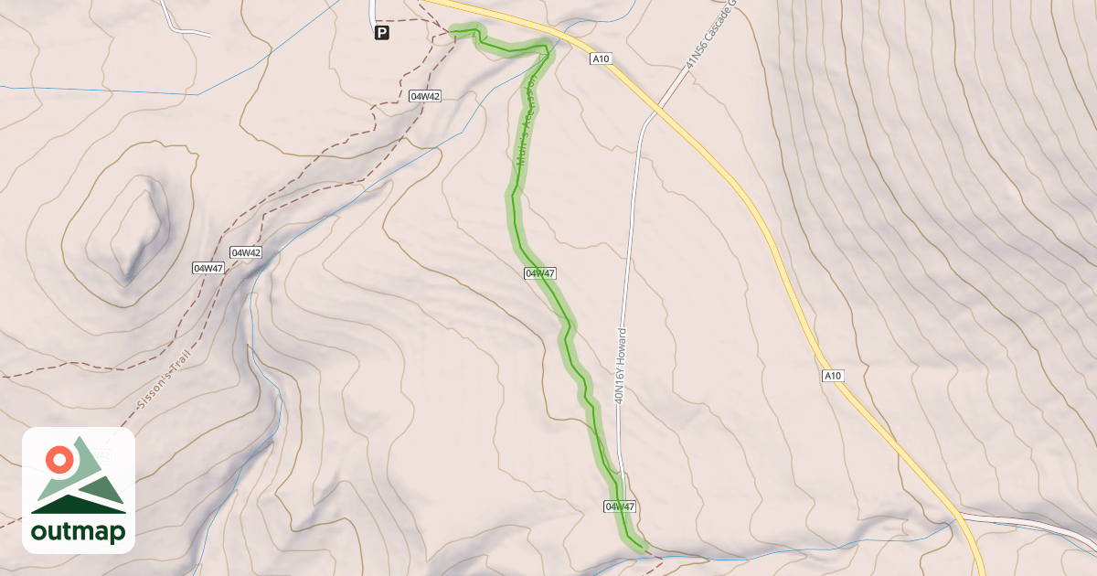 Map of Muir's Acenssion