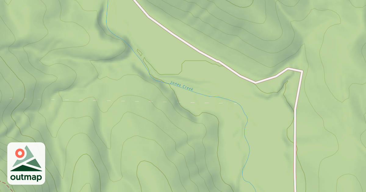 Map of EAST JONES CREEK
