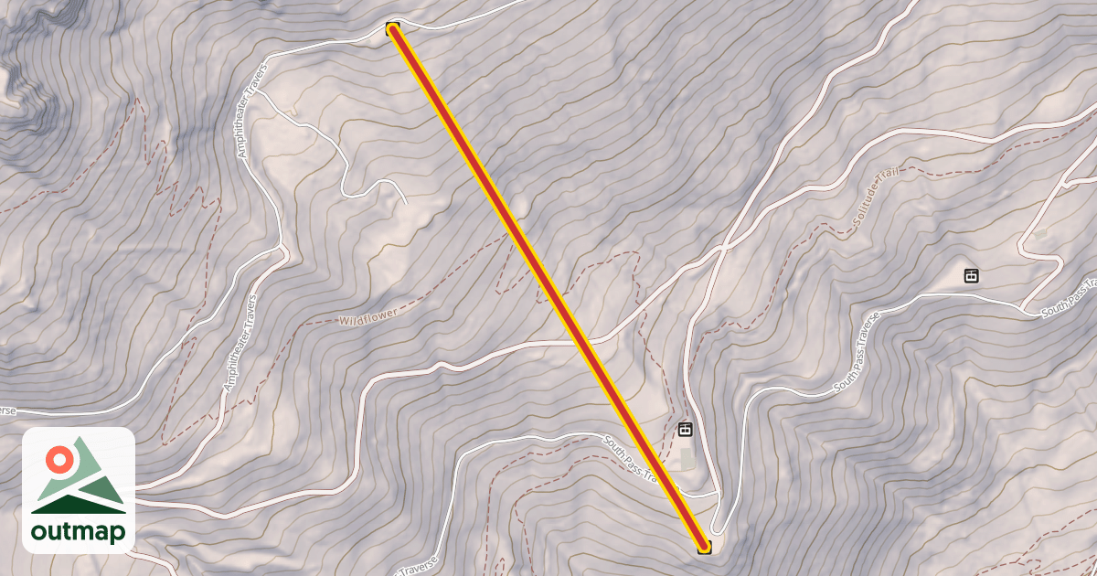 Map of Casper Bowl High Speed Quad