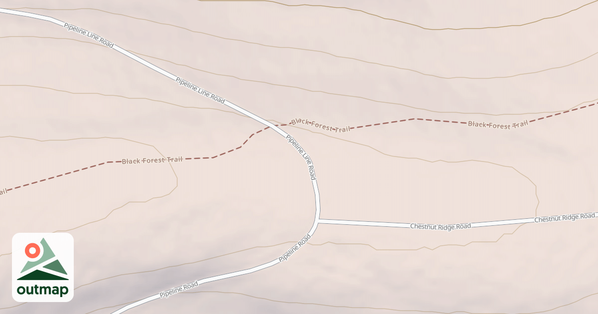 Map of Coudy Pike Snowmobile Trails