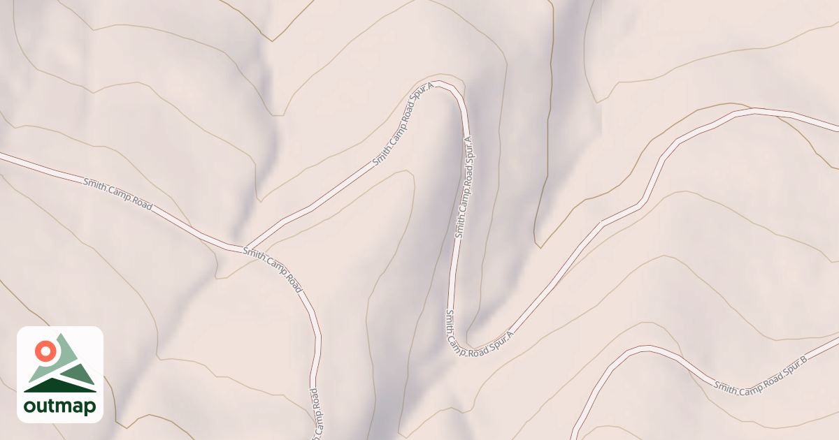 Map of SMITH CAMP SPUR A