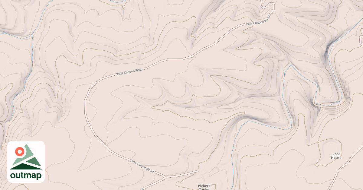Map of PINE CANYON